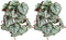 2Pcs Artificial Reptile Plant, Plastic Simulation Vine Aquarium Fish Leaves Decoration with Suction Cup