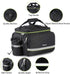 West Biking Waterproof Bike Rear Pannier Bag, 35L Large Capacity Multi-Function Bicycle Rack Carrier Bag