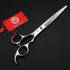 Purple Dragon 8 inch 3 in 1 Professional Thinning Scissors - Upward Curved Shears and Dog Hair Cutting Scissor for