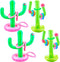 Cotiny 4 Set Inflatable Cactus Ring Toss Games Includes 4 Pcs 25 Inch