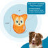 Outward Hound Durablez Tough Plush Squeaky Dog Toy, Fox, Orange, XS