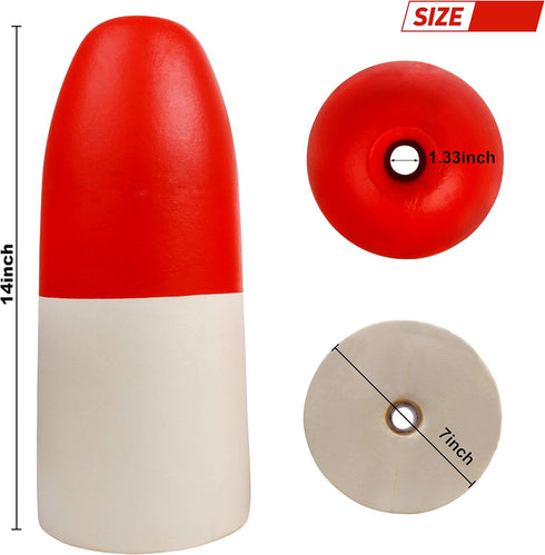 Shaddock Fishing 5x11 6x14 7x14 inch Crab Fishing Trap Floats Buoy - Kayak Outrigger Stabilizer Crab Pot Markers