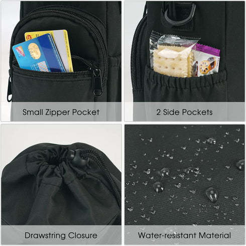 sportsnew 32oz 40oz Water Bottle Holder with Strap Insulated Water Bottle Carrier Sling Bag with Phone Pocket Crossbody