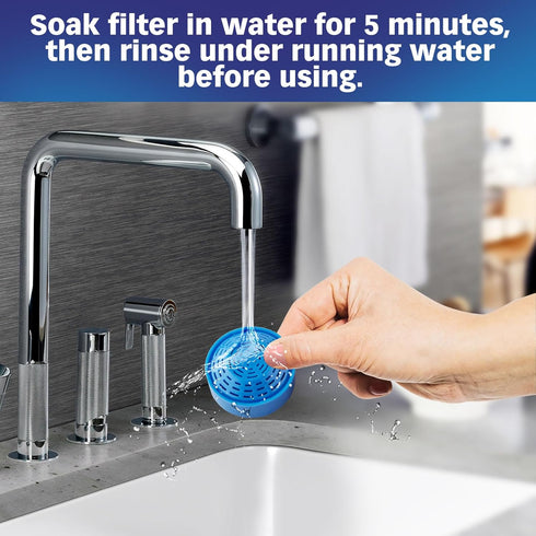 4 Pack 50oz/1.5L PLFF004, Pack 8 PET STANDARD Replacement Water Filter & Replacement Pre-Filter Sponges Compatible
