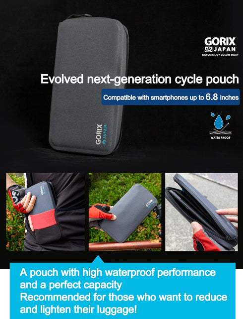 GORIX Waterproof Cycle Wallet Pouch Bag, Mobile Phone Case for Road MTB Bike (GX-BSZG).