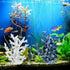 PINVNBY Blue Artificial Coral Ornament Underwater Craft Resin Aquarium Sea Plants Decoration Fish Tank Landscape