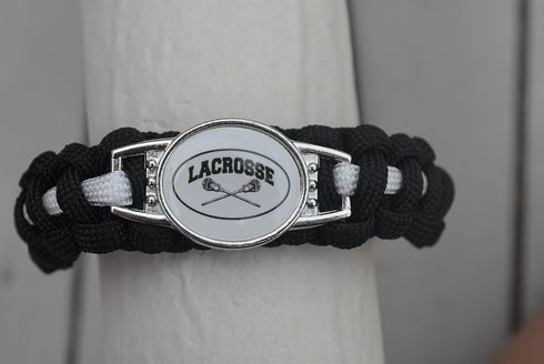 Infinity Collection Hockey Paracord Bracelet - Unisex Hockey Jewelry Gift for Hockey Players