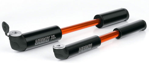 SKS Germany Airboy Mini Pump - Bicycle Pump with Two-Chamber Pump System and Selectable Valve Head, Black