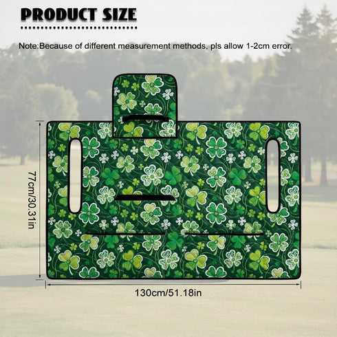 Yuyamidu 2-Person Golf Buggy Seat Cover with Storage Bags Portable EZGO Golf Seat Protecter Universal for Seats Club