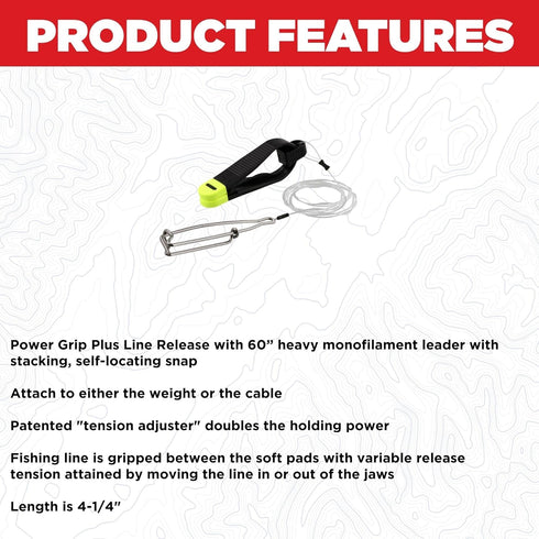 60" Scotty Power Grip Plus Release - Leader w/Stacking & Self-Locating Snap