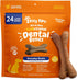 Zesty Paws Dental Bones for Large Dogs, 24 ct - Fights Tartar & Plaque, Supports Gum, Teeth, Bone Health