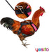 Chicken Harness Hen Size with 6-foot Matching Belt, Comfortable and Breathable, Suitable for Chickens, Green