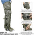 Waterproof Snake Gaiters for Men and Women - Adjustable Snake Chaps for Leg Protection