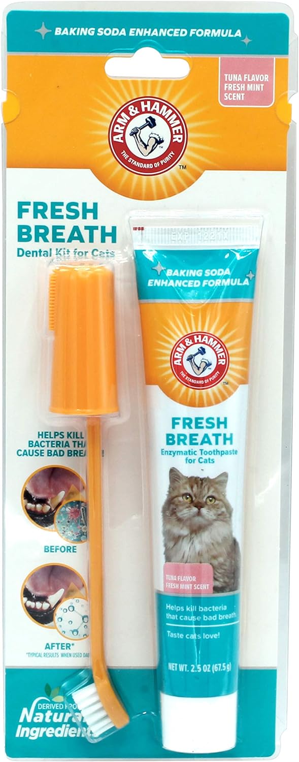 Arm & Hammer for Pets Dental Kit for Cats | Eliminates Bad