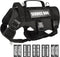 WINSEE Service Dog in Training Vest, Tactical MOLLE Vest for Large Dog, 10 Pet Patches, 2 Handles