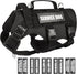 WINSEE Service Dog in Training Vest, Tactical MOLLE Vest for Large Dog, 10 Pet Patches, 2 Handles