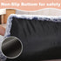 Bedfolks Waterproof Dog Crate Bed, Plush Dog Bed with Removable Washable Cover for Large Dogs, 35"x23", Dark Blue
