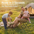 4 270Lbs 3s Setup, 600D 5000 COMELY Camping Stool Folding Chair: All-Terrain Pocket Stool, Anti-Sink Feet Stability