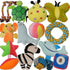 Puppies Pet Multiple Designs Rope Dog Chew Toys - 15 Pack Cute Stuffed Plush Squeaky Toys for Small Medium Dogs