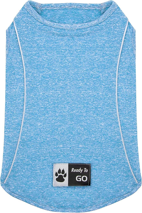 KYEESE Dog Shirt Soft Breathable T-Shirt with Reflective Strip for Night Walking, Lightweight Cat Shirt