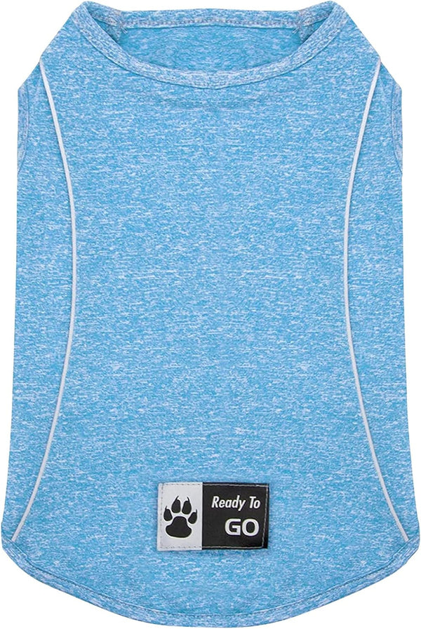 KYEESE Dog Shirt Soft Breathable T-Shirt with Reflective Strip for Night Walking, Lightweight Cat Shirt