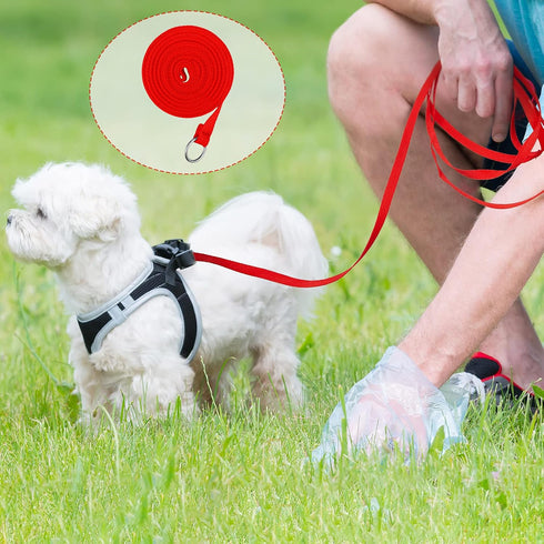 30 Pieces Slip Leads Dog Leash, Strong Pulling Kennel Leads with O-Ring for Dogs Walking Training