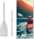 OMENI 2Pcs Dinghy Oars Kayak Paddle Boat Oars for Row Boat, Grey Aluminium Alloy Oars for Inflatable Boat