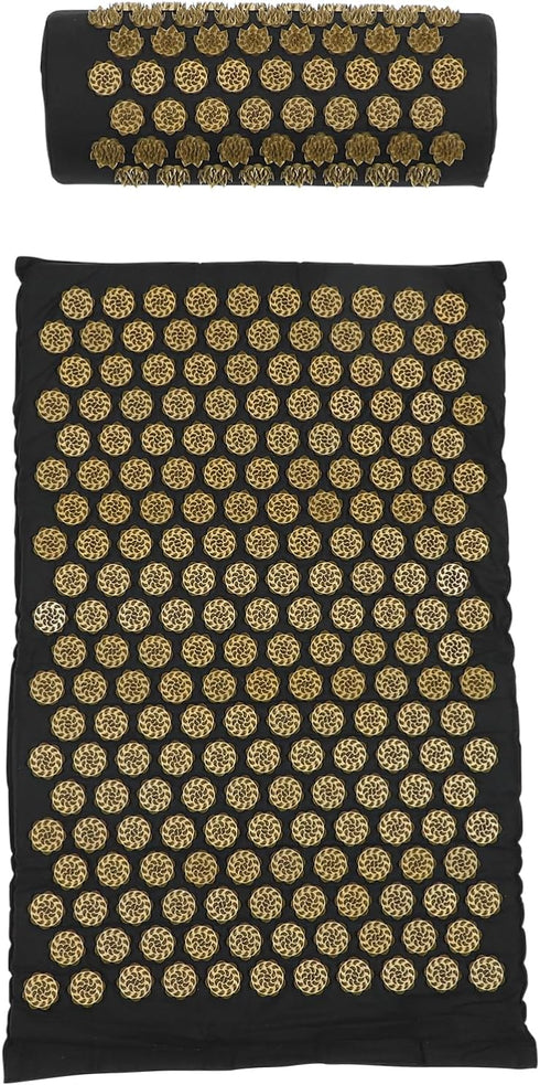 2pcs Yoga Massage Mat Comfortable Acupressure Pillow for Full-Body Relaxation Portable Design