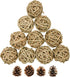 Bac-kitchen 10 Pcs Small Animals Play Balls Rolling Activity Chew Toys Gnawing Treats