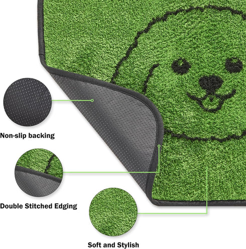 2 Pack 18"x24" Qeils Reusable Puppy Pads, Washable Pee Pads for Dogs Durable Absorbent Leakproof Dog Training Pads