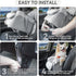 9 lbs PETSFIT Console Dog Car Seat, Portable Small Dog Car Seat with Safe Protective Hooks, Luxury Dog Carseat Includes