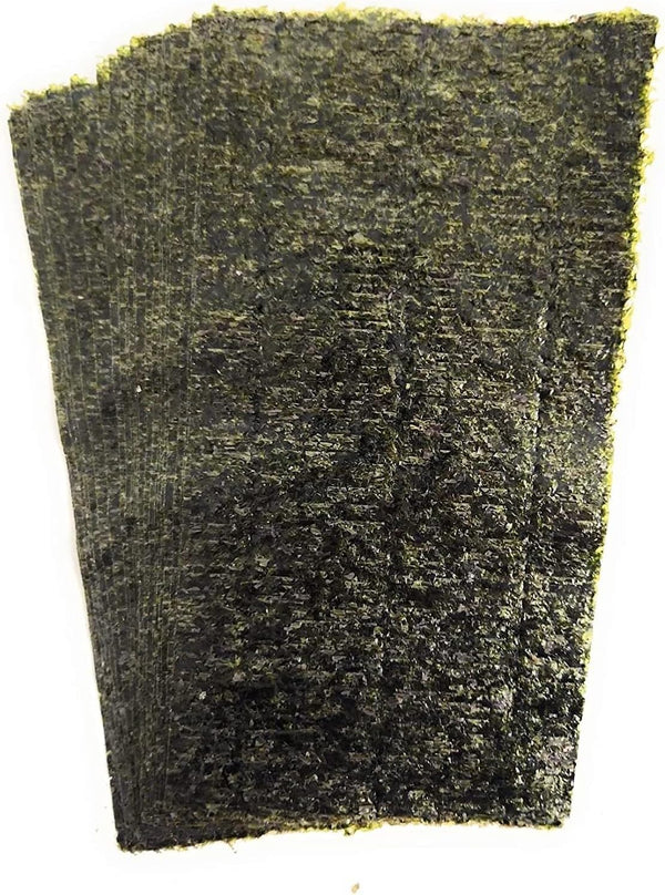 Generic Green Nori Seaweed Sheets 100 Pack - 4" x 7.5" for Marine