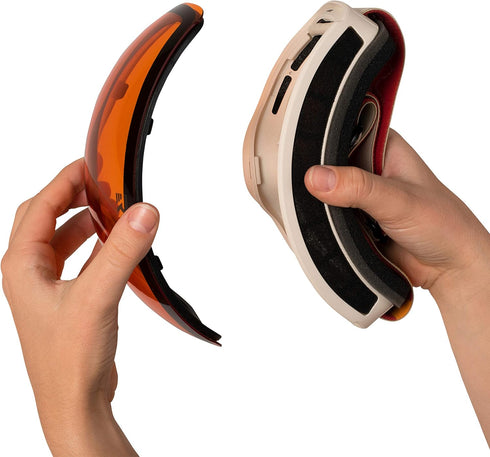 Retrospec G2 Ski and Snowboard Goggles for Men and Women, Magnetic 100% UV Blocking, Anti-Scratch and Anti-Fog Lenses.