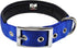Downtown Pet Supply Deluxe Dog Collar - Blue, M - Padded Adjustable with Metal Buckle & D-Ring, Machine Washable &