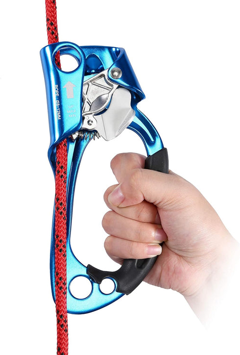 WILDKEN Hand Ascender for Climbing - Outdoor Mountaineering Rappelling Equip for 8-12MM Rope, Left Right Hand