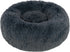 Best Pet Supplies Round Donut Dog Bed, Plush Faux Fur Fabric, Anti-Anxiety Cushion, Soft Ergonomic Support, Gray