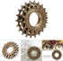 Single Speed Bike Freewheel, Metal 3 Speed Flywheel Bicycle Accessory for Mountain Road Bike (Threaded Type, 16/19/22T)