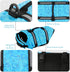 Surblue Dog Life Jacket Flotation Vest, Adjustable Safety Coat for Water Safety at Pool, Beach, Swimming, Medium Blue