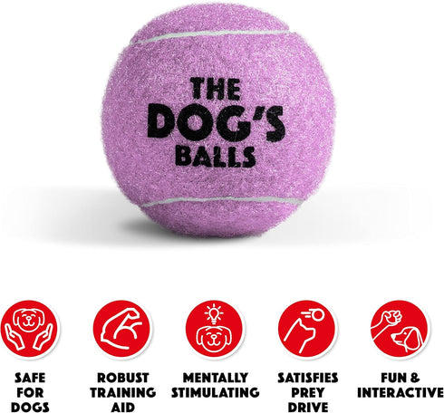 The Little Dog's Balls, Dog Tennis Balls, 6-Pack Lilac, 1.9 Inches Diameter, Strong Dog & Puppy Ball for Training,