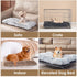 EHEYCIGA Fluffy XXL Dog Crate Pad, Plush Faux Fur Bed for Extra Large Dogs, Washable Soft Warm Mat, Camel