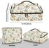 Seamless ALAZA Insulated Casserole Carrier for Hot or Cold Food, Funny Baby Sloths Floral Food Carrier for Potluck