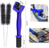 Oumers Bicycle Clean Brush Kit, 10pcs Motorcycle Bike Chain Cleaning Tools Make Chain/Crank/Tire/Sprocket Cycling Corner Stain Dirt Clean, Durable/Practical fit All Bike