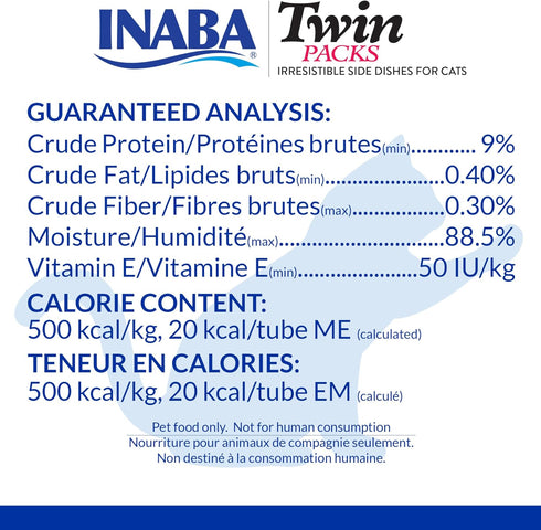 Inaba Twin Packs for Cats, Shredded Chicken & Broth Gelée Side Dish/Topper Pouch, 1.4 Ounces per Serving, 16 Servings,