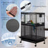Adjustable Bird Cage Netting Seed Catcher, Large Soft Breathable Mesh for Indoor Round Square Cages (Circumference