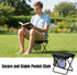 GQIRIL (11 9.1 Inch) Pocket Chair Folding for Adult - Foldable Handbag Camping Stool for Travel Fishing Hiking Queue Up