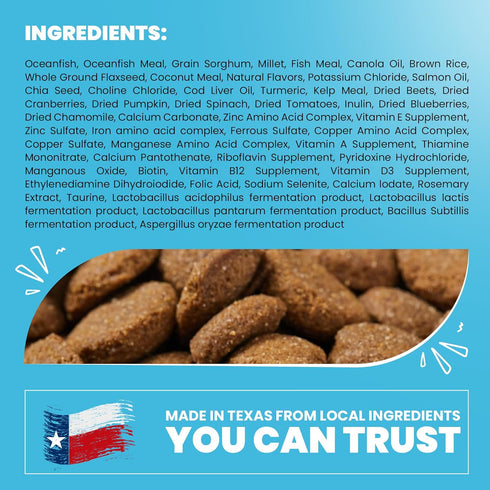 Muenster Ancient Grains Dog Food (4lb) - Ocean Fish Dry Dog Food for Large Dogs – Gluten Free, Non-GMO High Protein