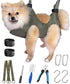 10 in 1 Pet Grooming Hammock Harness with Nail Clippers/Trimmer, Nail File, Comb, Dog Nail Hammock, Dog Grooming Sling