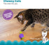 Catstages Bouncing Grape Teether Toy for Cats - Soft Chew with Catnip Coating
