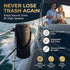LUMERAM 2 100% 10-13 Premium Boat Trash Can with Side Pockets and Bottom Zipper Opening Odor & Leak Resistant Boat