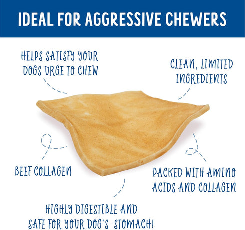 Health Extension Cheek Chews Dog Treat, Non-GMO, Rawhide Free, Training Treats for All Life Stages, Creamy Peanut Butter